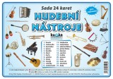 Sada 24 karet - hudební nástroje nakladatelství Kupka
