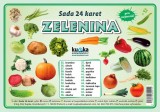 Sada 24 karet - zelenina | A7 (10x7 cm), A6 (15x10 cm), A5 (21x15 cm), A4 (30x21 cm)