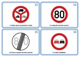 Sada 48 karet - dopravní značky nakladatelství Kupka
