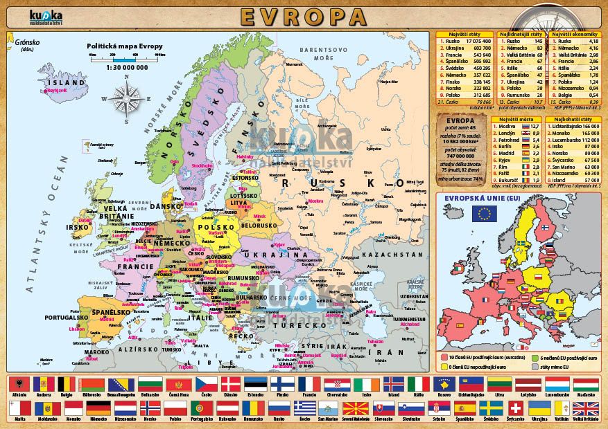 Evropa (A4) nakladatelství Kupka